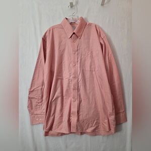 Forsyth of Canada, Inc. Mens Button Down Mens XL Pink